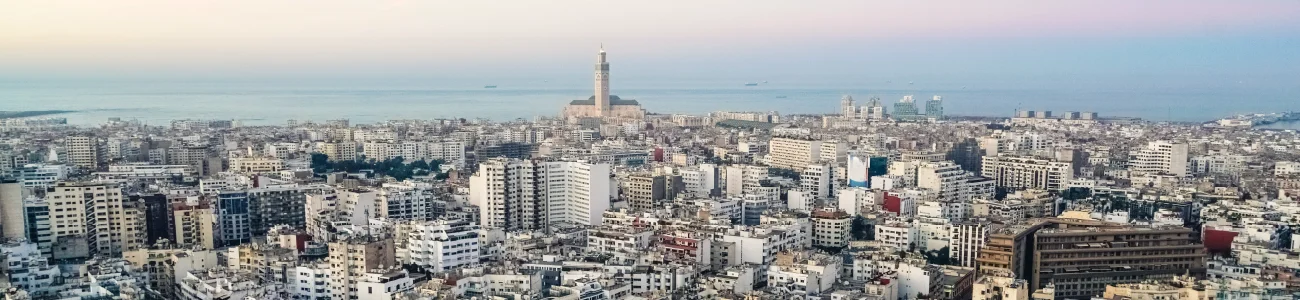 Vue de Casablanca au Maroc